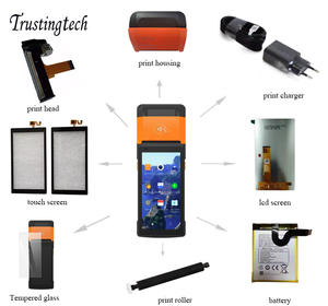 Reemplazo de pantalla externa para digitalizador de pantalla táctil SUNMI V2 de 5,5 pulgadas, piezas de terminal POS sunmi V2 - Product Image 2