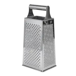 Multifunctional Stainless Steel Cheese Vegetable Grater With Handle High Quality Kitchen Accessories 4 Sides Food Slicer Grater