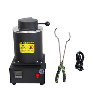 فرن صهر المعادن المصغر للذهب والفضة والألومنيوم والفولاذ، ماكينة سبك المجوهرات وصهرها بدرجة حرارة عالية بسعة 1 كجم، 2 كجم، 3 كجم - Product Image 5