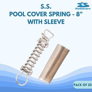 Ressorts de couverture de piscine Swimcare, 8 pouces, en acier inoxydable, lot de 20, robustes, avec couverture en vinyle, pour remplacement de piscine - Product Image 2