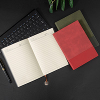 Carnet à couverture souple en cuir PU A5 avec logo personnalisé, vente en gros