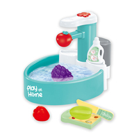 Sensor geactiveerd automatisch waterloop speelgoed gootsteen speelgoed lichtgroen fruit groente wasstation kinderkeuken rol plastic