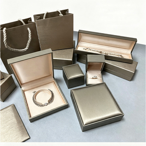 Elegant Bronze Texture Hard Jewelry Storage <b>Box</b> Multi Specification Ring Bangle Pendant Presentation Gift <b>Box</b> - Product Image 1