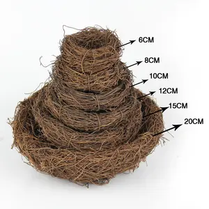 Simulation Rattan Bird's Nest Decoration Easter Supplies Soft Props Quail Eggs Gardening