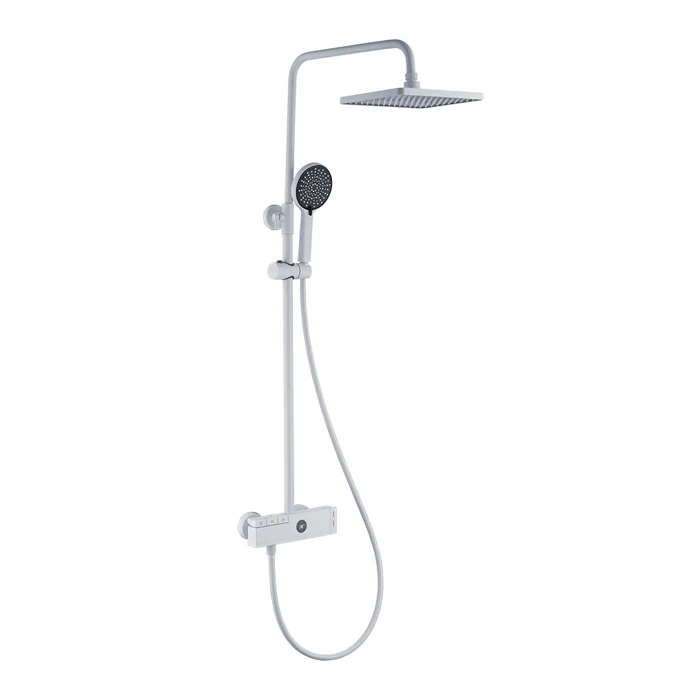 Clair de lune affichage numérique multi-fonction thermostatique douche lumière luxe concepteur salle de bain douche ensemble