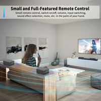 Téléviseur à écran LED sur mesure, système audio surround USB, barre de son Bluetooth, système de cinéma maison sans fil 5.1, caisson de basses