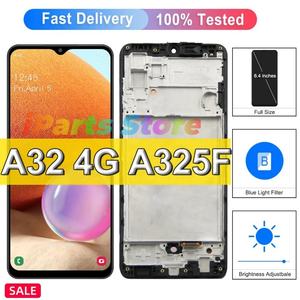 Écran AMOLED de remplacement IPARTS pour Samsung Galaxy A32 4G <span class=keywords><strong>A325</strong></span> A325F SM-A325M A325N, écran tactile LCD avec châssis - Product Image 2