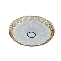 Plafonnier de décoration de bordure en cristal plafonniers Led modernes montés en surface pour chambre à coucher éclairage à la maison