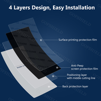 Protection d'écran anti-espion 5A Premium Hydrogel Mat TPU Auto-Réparant Nano Souple 120x180MM pour Machine de Découpe OEM