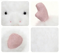 Peluche de dragon waliens personnalisée, jouet en peluche doux, poupée de dragon mignonne, peluche de dragon blanc rose