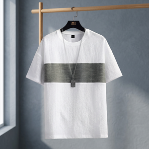 Camiseta Premium para Hombre, 200GSM, Algodón y Poliéster, Impresión Personalizada, Ecológica, Estilo Casual Urbano, Venta al Por Mayor - Product Image 3