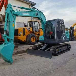 Excavadoras Usadas Kobelco SK75 Buen Estado 7 Toneladas Mini Segunda Mano Pequeño Micro Excavadoras Sobre Orugas Kobelco SK75 Barato PARA LA Venta - Product Image 2