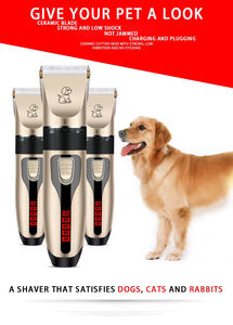 Rasoir pour animaux de compagnie à faible bruit ciseaux électriques toilettage chat et chien tondeuse à cheveux nettoyant produits de nettoyage T/T - Product Image 2