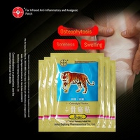 Deji Tang Patch pour les douleurs osseuses, l'hyperplasie et les épines osseuses, pour les articulations, les douleurs lombaires/cervicales et au genou, motif Tigre, sachet pour le soulagement des gonflements