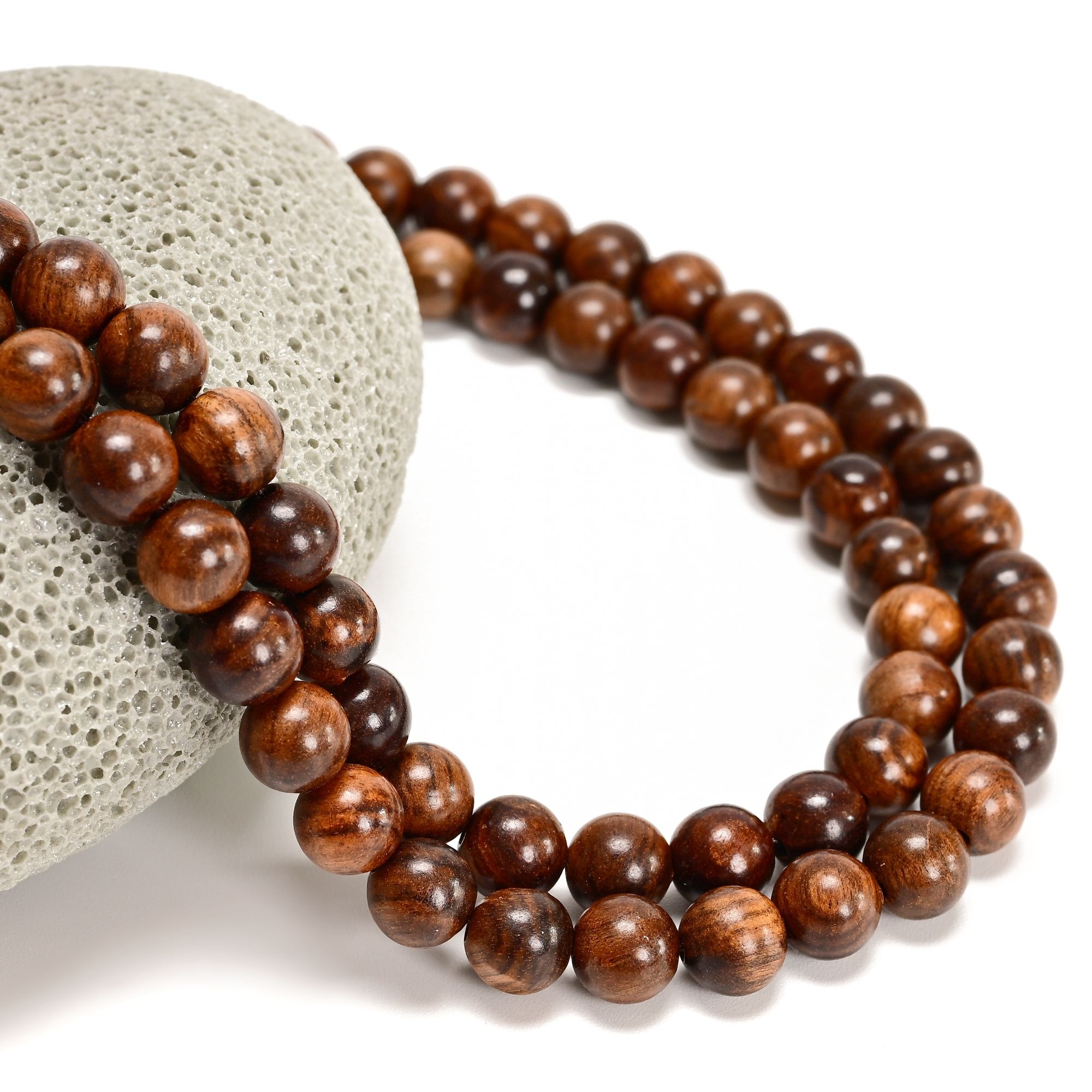 Dark Brown Tiger Skin Sandalwood