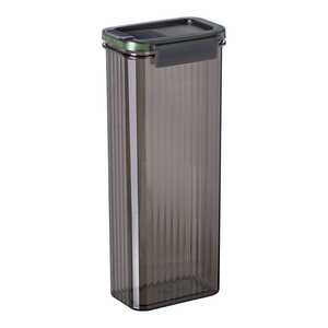 Noodle <b>Storage</b> <b>Box</b> Transparent Airtight Cylinder Clip On <b>Lid</b> Kitchen Food Grain Container 800Ml - Product Image 5
