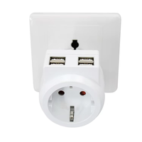 Prise murale USB 4 ports avec 1 prise CA, haute qualité, vente chaude, prix usine, usage commercial, certifiée GS