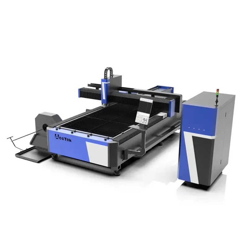 Cortador láser de alta velocidad, hoja de aluminio y acero, máquina cortadora láser de fibra CNC, tubo y hoja cortados con láser de Metal, 3000W