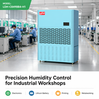 Dehumidifier Desikan Elektrik Industri Baru Kapasitas 498L/D Operasi Senyap untuk Gudang Pertanian Melindungi Tanaman Menjaga Kering