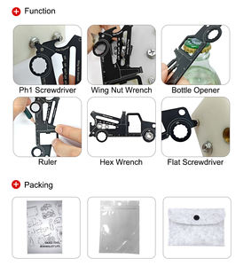 Рекламная раздача 17 в 1, многофункциональная карточка для спасательного автомобиля, бизнес-подарок - Product Image 4