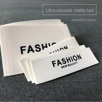 Étiquette tissée personnalisée avec logo, en polyester et coton, pour vêtements, patchs à coudre sur les vêtements, pour sacs, étiquettes principales lavables pour vêtements