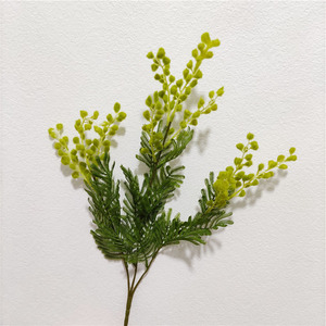 Nouveau design fait à la main fleur d'<span class=keywords><strong>albizia</strong></span> artificielle 3 branches soie mariage décoratif moderne nouvel an chinois retour à l'école - Product Image 5