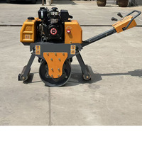 Compacteur routier vibrant monorouleau Changfa à conducteur marchant, pour asphalte, avec moteur et pompe haute performance