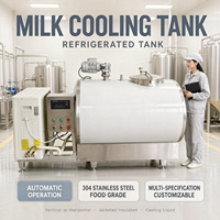 Réservoir de Refroidissement de Lait de Qualité Alimentaire Personnalisé, Vente Chaude, pour Transport et Stockage en Ferme et Hôtels