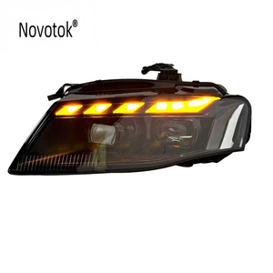 Phare avant en fibre de carbone pour AUDI A4 2008-2012 Mise à niveau vers un ensemble de phares à LED complet - Product Image 6