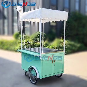 Carrito de Comida Móvil de Acero con 4 Ruedas y Color Personalizado, Puesto de Comida para Pizza, Hot Dogs, Papas Fritas, Hamburguesas, Camión de Comida con Vitrina - Product Image 4
