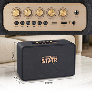 ลำโพงพกพาไร้สาย WINNING STAR รุ่น Retro ใหม่เอี่ยม สำหรับส่งออกข้ามประเทศ เสียงเบสหนักแน่น - Product Image 3