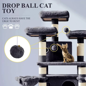 Gaya baru besar multi-lapisan mewah mewah pohon kucing penggaruk pohon kucing bingkai memanjat kucing tiang penggaruk - Product Image 2