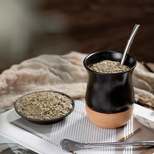 <span class=keywords><strong>Argentina</strong></span> Luxury 260Ml Macaron Style Taza de cerámica <span class=keywords><strong>mate</strong></span> Yerba <span class=keywords><strong>Mate</strong></span> Juego de tazas de té y café con base de madera y Bombilla - Product Image 1