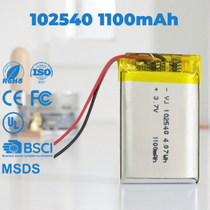 102540 Высокая Емкость 1100 мАч 3,7 В перезаряжаемая LiPo батарея для небольших приборов <span class=keywords><strong>103450</strong></span> 502040 литий-полимерный аккумулятор 102540 - Product Image 1