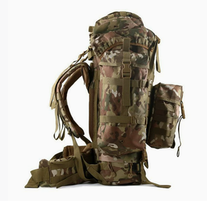 DFB0326 80L <b>Large</b> Combat Field Frame Pack Travel Camping Waterproof <b>Rucksack</b> Operator Gear Tactical Backpack OD Green Alice Pack - Product Image 3