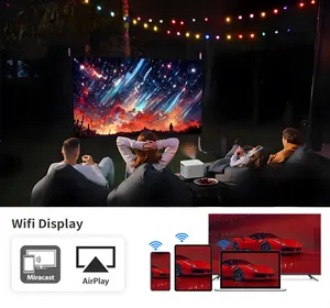 LED Projector 7400 Lumens Built-in Speaker Smart Android Mini Projector 1920*1080P Digital Home Theatre Movie Projector