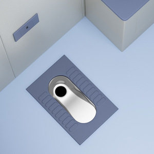 Inodoro de Acero Inoxidable con Silicona Anticolisión, Antivandálico, Desodorante y con Sello de Agua para Instalaciones Públicas de Alta Seguridad - Product Image 1