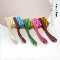 Brosse de nettoyage longue à poils doux multicolores avec manche en bois, personnalisable avec logo OEM, pour le bricolage