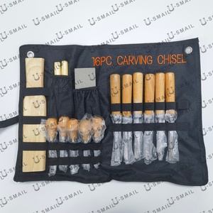 Bview Art 16 Pcs entièrement gouges à <span class=keywords><strong>bois</strong></span> sculpture sur <span class=keywords><strong>bois</strong></span> ciseau à main ensemble d'outils <span class=keywords><strong>pour</strong></span> le <span class=keywords><strong>tournage</strong></span> du <span class=keywords><strong>bois</strong></span> bricolage charpentier ensembles spéciaux - Product Image 2