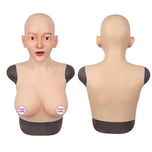 Masque en silicone réaliste Masque de tête féminin en silicone fait à la main <span class=keywords><strong>Halloween</strong></span> Beauty Face <span class=keywords><strong>pour</strong></span> Crossdresser Cosplay - Product Image 1