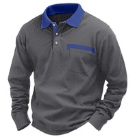 Chemise décontractée à manches longues pour homme en polyester gaufré uni, collection Printemps/Été 2026, avec boutons et impression numérique 3D, fabrication ODM