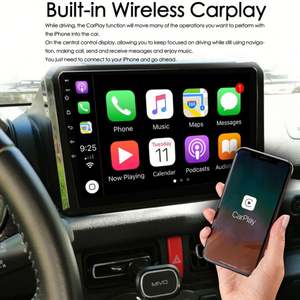 Autoradio Android 13 avec commande vocale IA 8+128 Go, CarPlay sans fil, lecteur multimédia vidéo stéréo GPS CarPlay pour Suzuki Jimny 2019 - Product Image 3