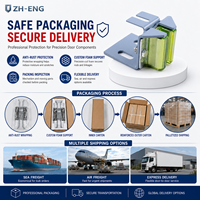 Support métallique pour patin de guidage coulissant d'ascenseur industriel à double revêtement ZH-ENG, Pièces du système de rail de guidage pour ascenseur de passagers, Hall
