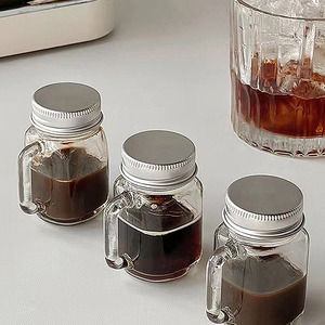 Bán buôn 1oz thủy tinh nhỏ tùy chỉnh nhỏ Mason Jar với nắp lọ thủy tinh với xử lý DIY 35ml - Product Image 6