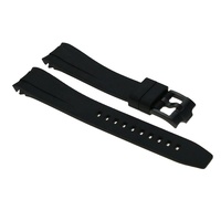 Hochwertiges Uhrenarmband mit massiver Schnalle, 20 mm, aus FKM-Kautschuk, Naturfarben