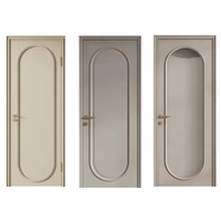 Porte intérieure en bois massif sur mesure, élégante, pour chambre à coucher, salle de bain, rénovation, matériau de construction