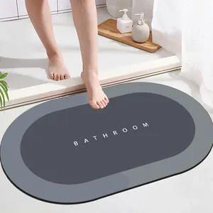 Tapis de salle de bain et tapis de bain absorbant doux Tapis de bain à poils longs en microfibre de qualité supérieure Tapis de bain lavables en machine