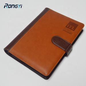 Taccuino marrone 25K con copertina rigida da lavoro ampiamente utilizzato in pelle di qualità superiore A5 Classeur Note Book Custom Budget 6 Ring Binder - Product Image 2