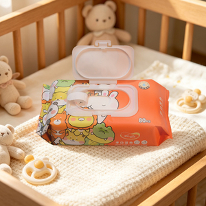 Toallitas Húmedas para Bebés con Etiqueta Personalizada al por Mayor, Tela No Tejida Spunlace, Toallitas Húmedas Suaves para la Boca - Product Image 4