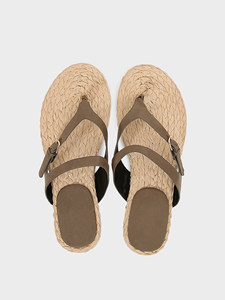 Nuove <span class=keywords><strong>Ciabatte</strong></span> Estive 2026 da Donna in Stile Bohemien per Vacanze, Casual <span class=keywords><strong>con</strong></span> Clip e Suola in Gomma, in <span class=keywords><strong>Paglia</strong></span> - Product Image 3